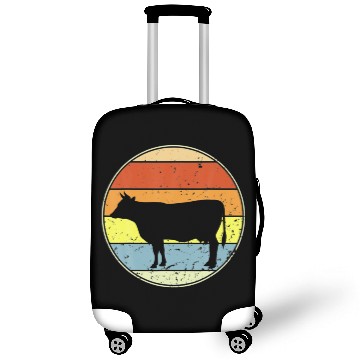 Discover Cow Farm Animal Retro Vintage Luggage Covers