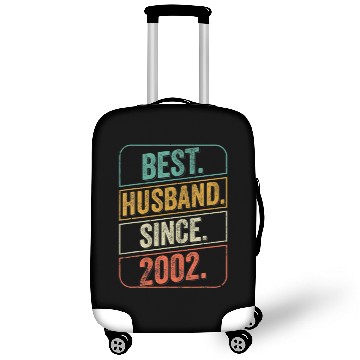 Discover Mens 20Th Wedding Anniversary For Him - Best Husba Luggage Covers
