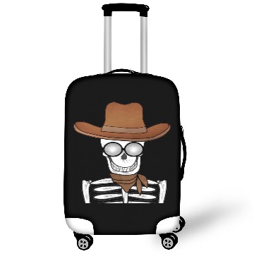 Discover Cowboy skeleton western country skull ghost polo Luggage Covers