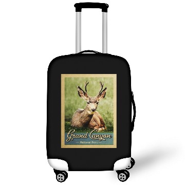 Discover Grand Canyon National Park Deer Vintage Luggage Covers