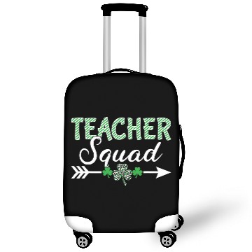 Discover Funny Teacher Squad School Gift Shamrock St Patric Luggage Covers
