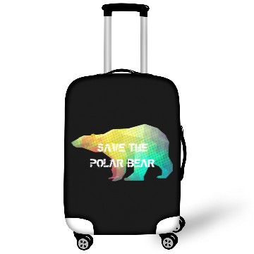 Discover MOSAIC COLOR POLAR BEAR(SAVE THE POLAR BEAR) Luggage Covers