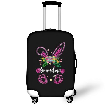 Discover Womens Leopard Grandma Bunny Easter Eggs Family Ma Luggage Covers