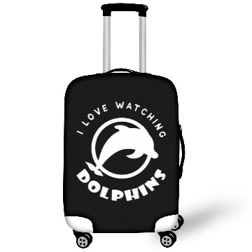 Discover I Love Watching Dolphins, Orcas, Whales Cute Desig Luggage Covers