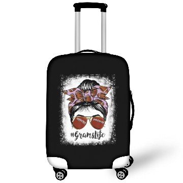 Discover Bleached Grams Life Messy Bun Football Player Luggage Covers