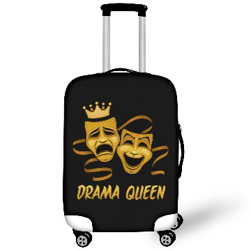 Discover Drama Queen Comedy And Tragedy Gold Theater Mask Luggage Covers