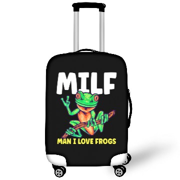 Discover MILF Man I Love Frogs Funny Frog Amphibian Luggage Covers