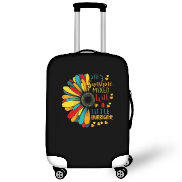Discover She's Sunshine Mixed With A Little Hurricane Sunfl Luggage Covers