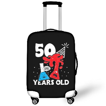 Discover Physics Chemistry 50 Years Old Birthday , Science Luggage Covers