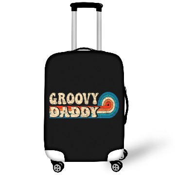 Discover Mens Groovy Daddy 70S Aesthetic Nostalgia 1970'S R Luggage Covers