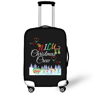 Discover NICU Christmas Crew Neonatal Nurse NICU Techs Secr Luggage Covers