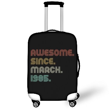 Discover Vintage Sunset Awesome Since March 1985 B-Day Part Luggage Covers