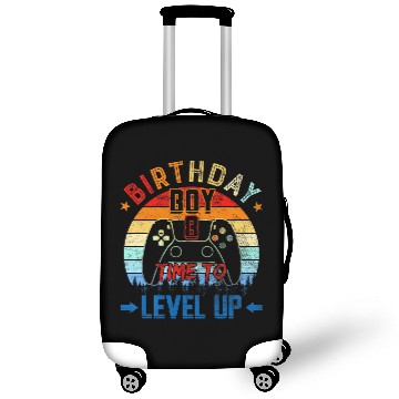 Discover Kids 8Th Birthday Boy Time To Level Up 8 Years Old Luggage Covers