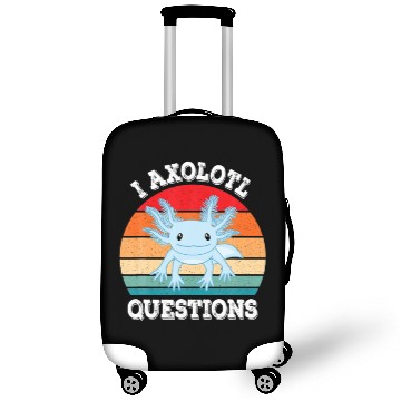 Discover I Axolotl Questions Cute Retro Axolotl Luggage Covers