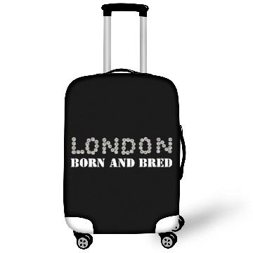 Discover London Born and Bred Pearly Buttons Personalised Luggage Covers