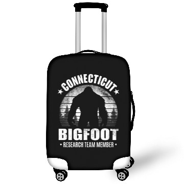 Discover Connecticut Bigfoot Research Team Member Sasquatch Luggage Covers