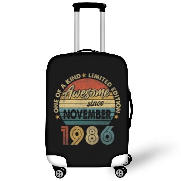 Discover 35 Year Old November 1986 Limited Edition 35Th Bir Luggage Covers