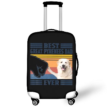 Discover Best Great Pyrenees Dad Ever Vintage Father Day Luggage Covers