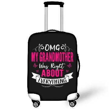 Discover OMG My Grandmother Was Right About Everything Moth Luggage Covers