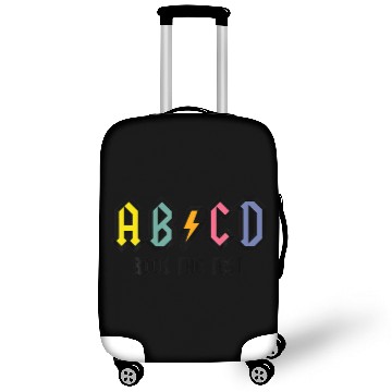 Discover ABCD Rock The Test Funny Metal Teacher Student Tes Luggage Covers