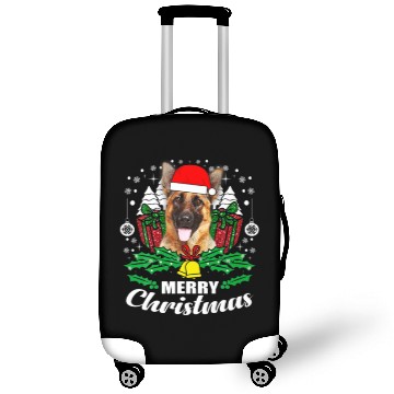 Discover German Shepherd Merry Christmas Dog Lover Gift Luggage Covers