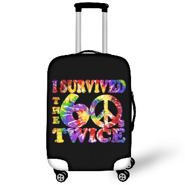 Discover I Survived The Sixties 60S Twice Tie Dye 70Th Birt Luggage Covers