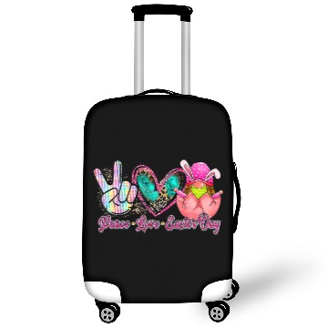 Discover Peace Love Easter Day Bunny Men Women Kid Luggage Covers