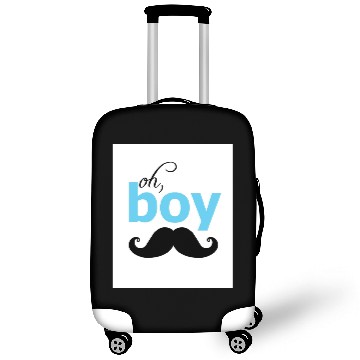 Discover It's a Boy Mustache Baby Shower Maternity T Luggage Covers