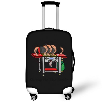 Discover Shrimp on The Barbie or Grill Funny Luggage Covers