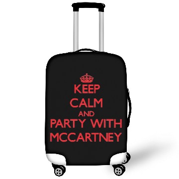 Discover Keep calm and Party with Mccartney Luggage Covers