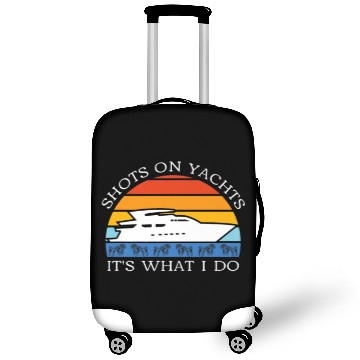 Discover Shots On Yachts Retro Yacht Rock Luggage Covers