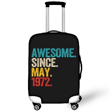 Discover Awesome Since May 1972 50 Year Old 50Th Birthday M Luggage Covers