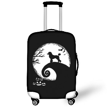 Discover Funny Poodle And Moon Halloween Costume Luggage Covers