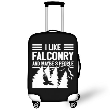 Discover Falconry - I Like Falconry And Maybe 3 People - Fa Luggage Covers