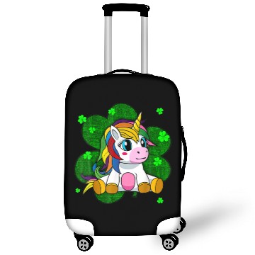 Discover Cute-Unicorn Girls St Patricks Day Shamrock Luggage Covers