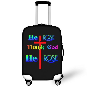 Discover Plus Size Women Thank God He Rose Graphic T Luggage Covers