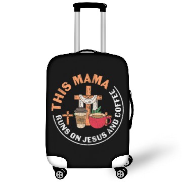 Discover This Mama Runs On Jesus And Coffee Lover Christian Luggage Covers