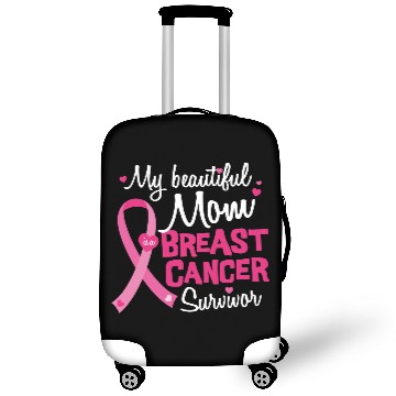 Discover Beautiful Mom Breast Cancer Survivor Daughter Son Plus Size Luggage Covers