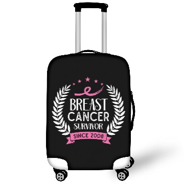Discover Custom Breast Cancer Survivor Awareness Since 2008 Luggage Covers