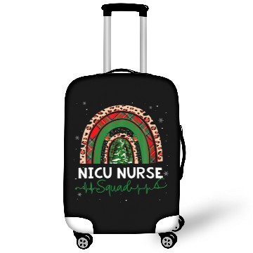 Discover Leopard Rainbow NICU Nurse Squad Nurse Christmas T Luggage Covers
