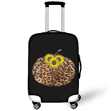 Discover Pumpkin Leopard Print Fall Season Funny Thanksgivi Luggage Covers