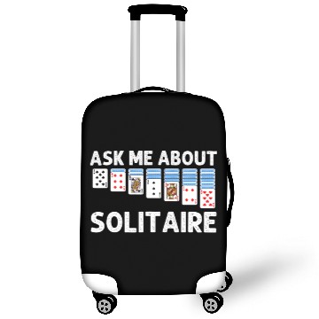 Discover Solitaire Gift For Men Women Card Game Player Soli Luggage Covers