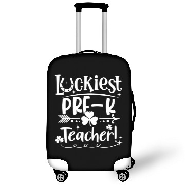 Discover Luckiest Pre-K Teacher St Patricks Day Shamrock Lu Luggage Covers