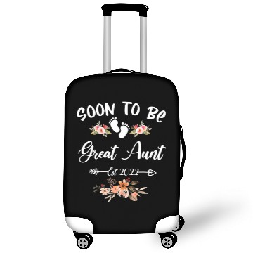 Discover Soon To Be Great Aunt Gender Reveal Luggage Covers