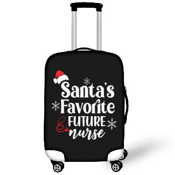 Discover Santa's Favorite Future Nurse Santa Hat Christmas Luggage Covers