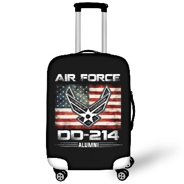 Discover Air Force Alumni DD-214 Vintage American Flag Luggage Covers