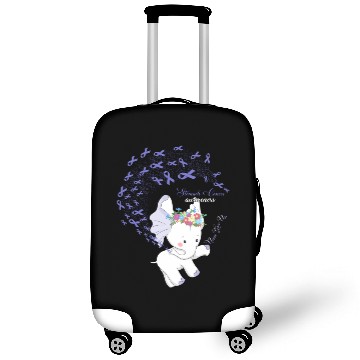 Discover Elephant Periwinkle Ribbon Stomach Cancer Awarenes Luggage Covers