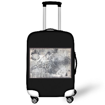 Discover Historical Map of Boston Massachusetts 1769 Luggage Covers