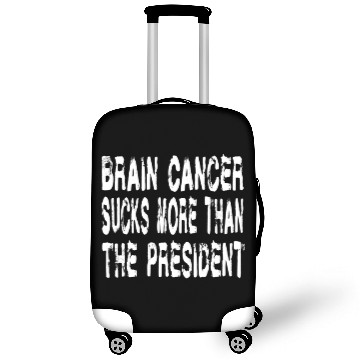 Discover Brain Cancer Sucks Chemo Chemotherapy Funny Surviv Luggage Covers