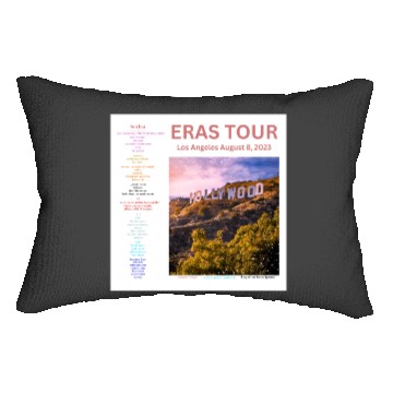 Discover Eras Tour Setlist - Los Angeles Night 5 Lumbar Pillows